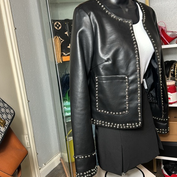 Faux leather jacket - Picture 2 of 4